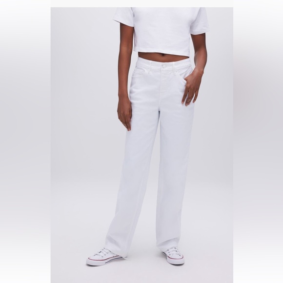 Good American Good 90’s White Jeans (size 10) - Picture 6 of 15